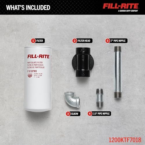 Fill-Rite 1200KTF7018 18 GPM 10 Micron Particulate Filter Kit - Image 2