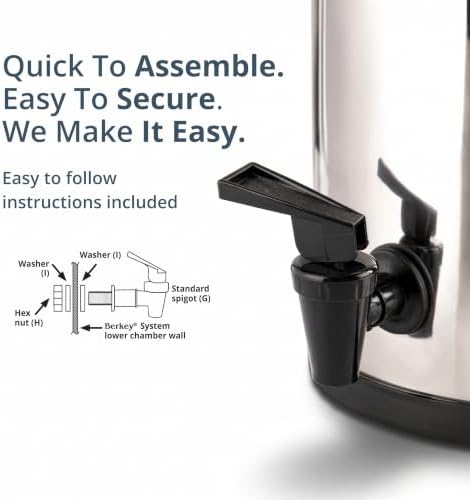Royal Berkey 3.25 Gal Gravity Water Filter System with BB9-2 Filters - Image 7