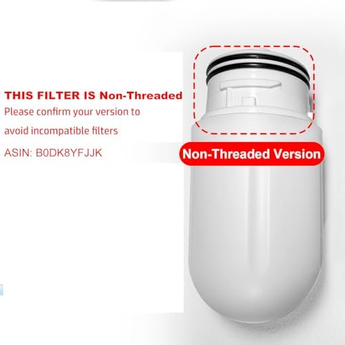 B0DK8YFJJK-Non-Threaded Version-2 PCS White Water Filter for Bidet Attachment (Installation method updated; please confirm your version to avoid incompatible filters) - Image 2