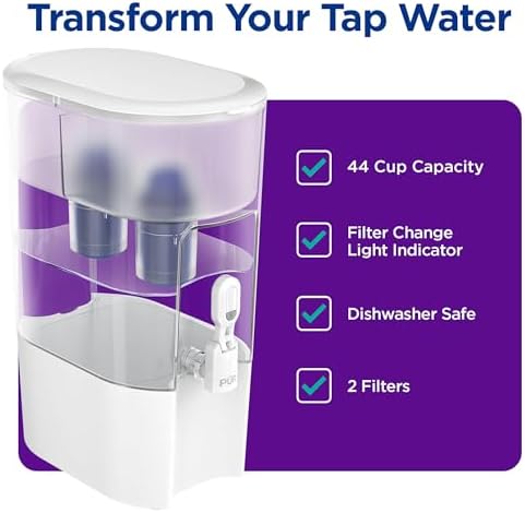 PUR Water Filter Dispenser XL 44-Cup with 2 Genuine PUR Water Filters - Image 2