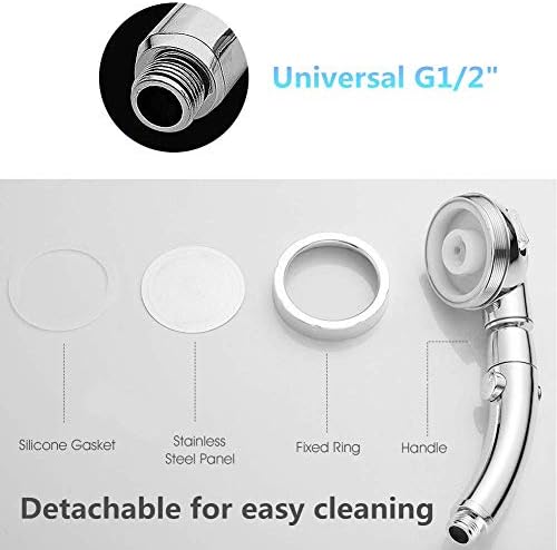 Handheld Shower Head（Without Hose and Bracket） - High Pressure Water Saving 360 Degree Rotating Adjustable Showerhead with ON/Off Switch and 3 Spray Settings RV Camper Bathroom Shower Sprayer - Image 5