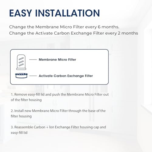 MARRIOTTO Pitcher Filters Compatible with LifeStraw, Carbon+Ion 2+4 - Image 5