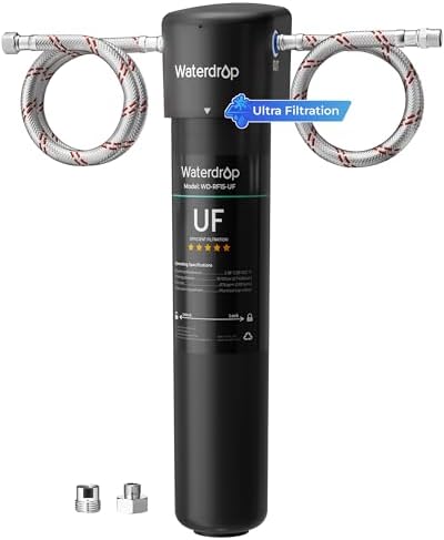 Waterdrop 15UA-UF 0.01 μm Ultra Filtration Under Sink Water Filter System by Waterdrop
