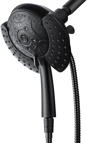 INAVAMZ 2 in 1 Shower Head with Handheld Combo High Pressure Black 1.8 GPM by INAVAMZ