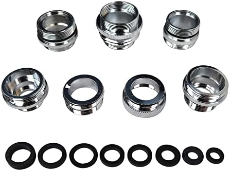 7pcs Faucet Adapter Kit With Male Junior Adapter Female 3/4”-27T - Image 2