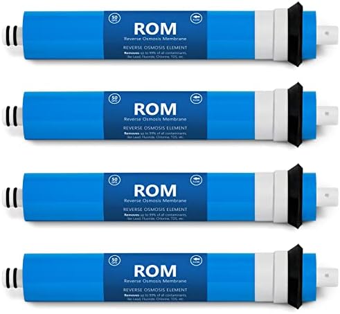 Express Water – 4 Pack Reverse Osmosis Membrane – RO Membrane 50 GPD Water Filter Replacement – Under Sink and Reverse Osmosis System… by ExpressWater