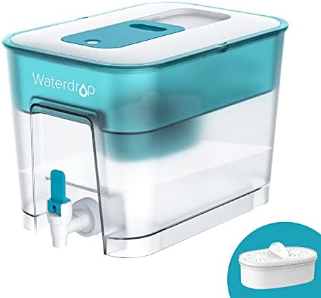 Waterdrop WFD-22B Large Water Filter Dispenser, 40-Cup Capacity, Turquoise by Waterdrop