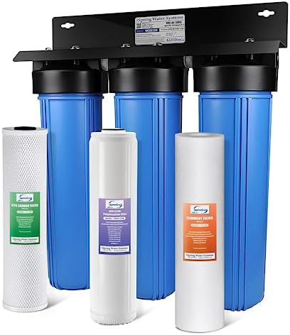 iSpring 3-Stage Whole House Water Filter System Bundle with Sediment, Scale Defense, and Carbon Block Filters Plus 50 Micron Spin-Down Prefilter - Image 2