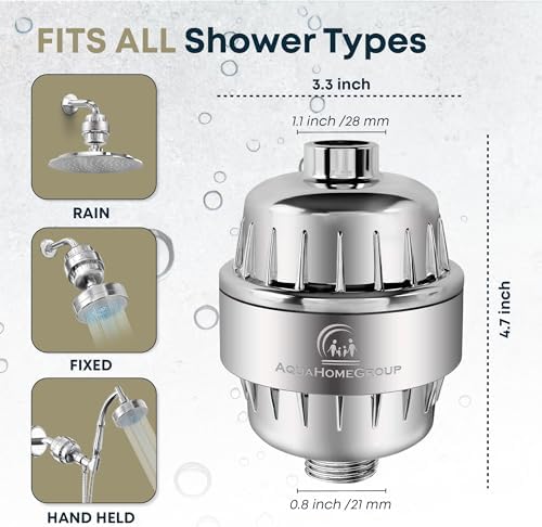 AquaHomeGroup Well Water Shower Filter, 5-Stage, KDF filtration - Image 7
