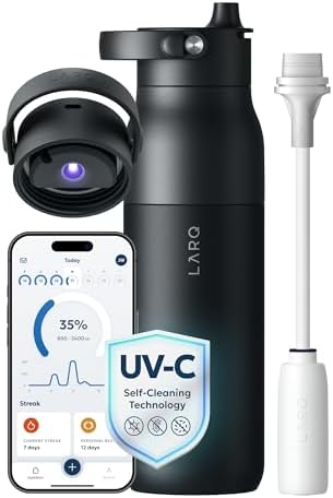 LARQ PureVis 2 Smart UV-C Self-Cleaning Insulated Water Bottle Filter Straw by LARQ