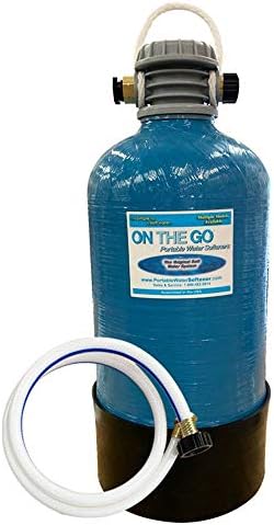 On The Go OTG4-VM-DBLSOFT Portable Compact Double Standard 16,000 Grain Water Softener with Drinking Water Safe Brass Fittings (NOT made in China, assembled by U.S. Workers in Indiana by On+The+Go