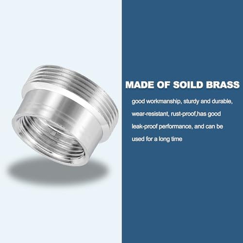 uxcell Faucet Aerator Adapter, M16 Female to M22 Male with Washer, 12mm Length - Image 4