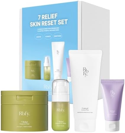 Rbfy. 7 Relief Skin Reset Set [Toner Pads + Moisturizers + Mist] by Rbfy