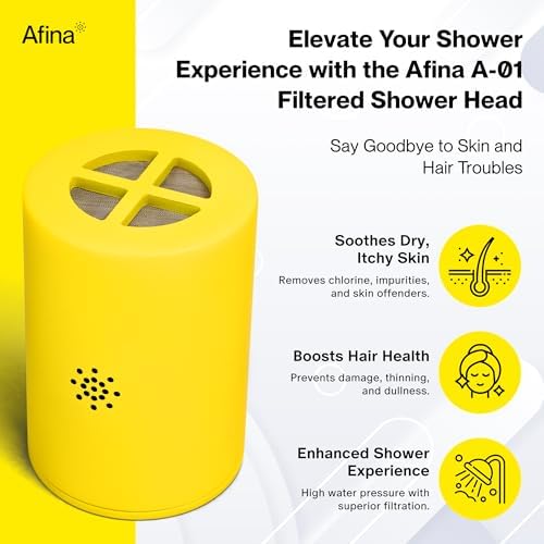 Afina Replacement Filter for Filtered Shower Head, Hard Water - 1 Pack - Image 2