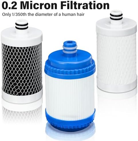 3 Stage RV Water Filter System Camper Water Filter for RV and Boat - Image 4