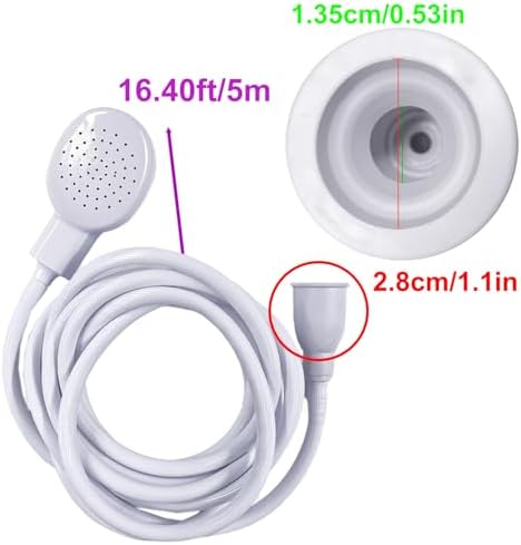 16.4ft/5m Sink Spray Rubber Hose,Sink Hose Attachment for Faucet - Image 4