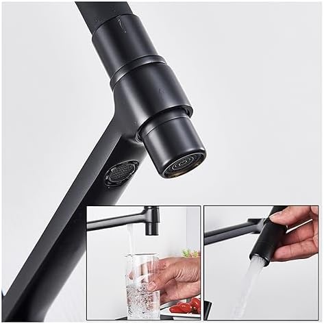 Black Water Filter Kitchen Faucet Hot and Cold Mixing Faucet 4 Colors Pure Water Faucet Kitchen Filter Faucet Water Purifier Faucet(Black Color) - Image 3