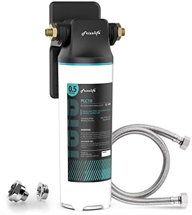 Frizzlife SW10 Under Sink Water Filter System, NSF/ANSI 53&42 Certified, Reduces 99.99% Lead, Chlorine, Bad Taste & Odor, Direct Connect Water Filter, 8K Gallons High Capacity, 0.5 Micron, USA Tech by FRIZZLIFE