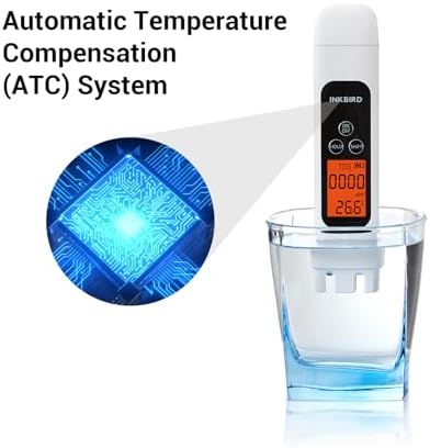 INKBIRD Digital TDS Meter 3-in-1 Water Tester Temp EC Monitor 0-4995ppm - Image 3