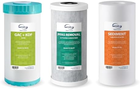 iSpring F3WGB31BPFKS 4.5" x 10" 3-Stage Whole House Water Filter by iSpring