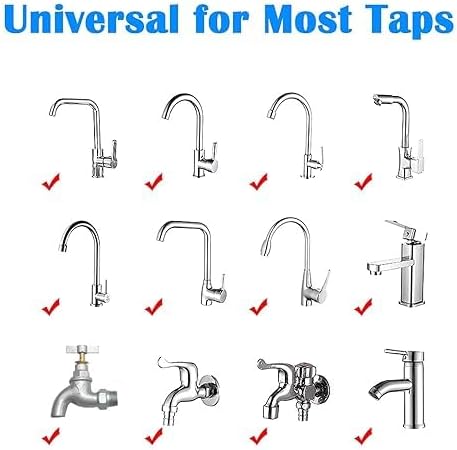 Sink Water Filter,360° Rotating Faucet Water Filter,Kitchen Bathroom Universal Swivel Sink Filter,with Extension Tube Removes Chlorine Fluoride Heavy Metals Hard Water for Home Kitchen - Image 5