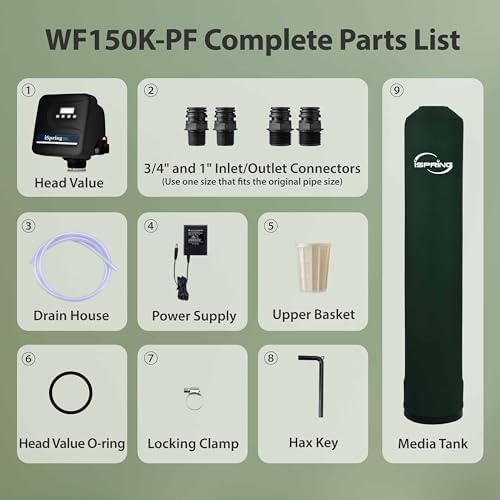 iSpring WF150K-PF Whole House Water Filter System, SGS-Tested for PFAS Removal, Reduces Chlorine & Heavy Metals, Up to 10 Years Protection - Image 5