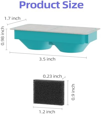 Cat Water Fountain Replacement Filters(6 Filters + 6 Sponges) - Image 5