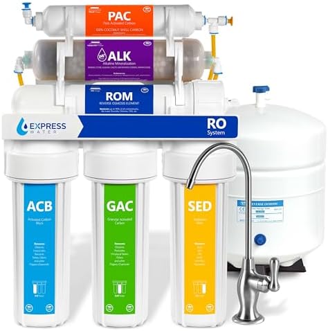 Express Water ROALK10D, 10-Stage Under Sink RO System, Alkaline, 100 GPD by ExpressWater