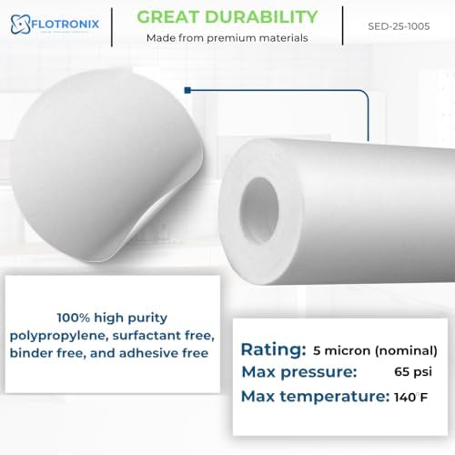 Flotronix Compatible to Aquasana EQ-304 Replacment 2.5x10" Sediment Pre-Filters for Whole House Water Filter System (pack of 4) - Image 5