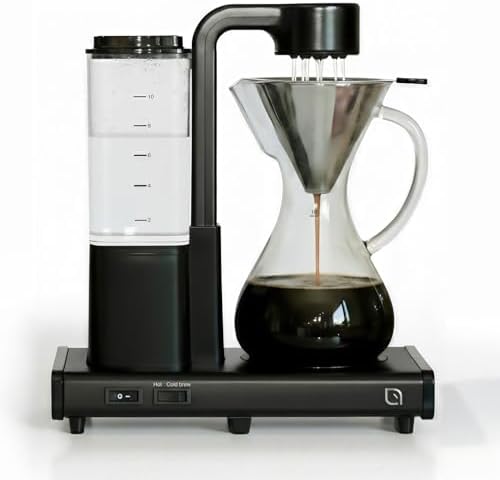 WILLOW 8 Cup (42 oz) Pour Over Coffee Maker - Automatic Drip Coffee Maker & Coffee Machine, Glass Carafe, Reusable Metal Filter, Hot & Iced Brew, Auto Shut-Off, Eco Brewer with 99% Recycled Materials by WILLOWKITCHEN