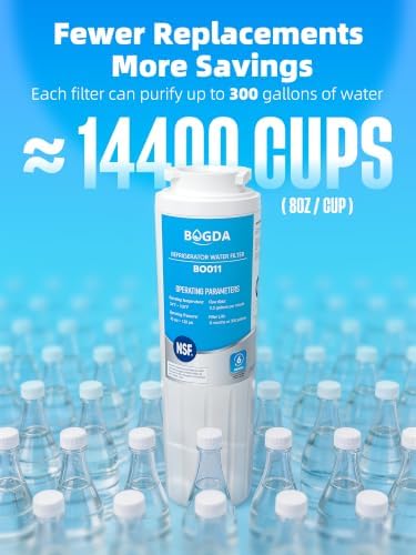 UKF8001 Fit for Kitchenaid, Everydrop filter 4, Whirlpool EDR4RXD1, Rwf0900a water filter Krfc300ess01, Wrf555sdfz, Wrf535swhz, Wrx735sdhz, Wrx735sdbm, Wrx735sdhz00, UKF8001AXX-750 4 packs By BOGDA - Image 6