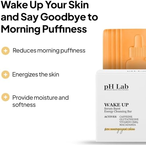 pH Lab Sensitive & Redness Skincare Routine Set, Collagen Night Toner Pad, Anti Redness Serum, Wake Up Energy Cleansing Bar, Soothes, Hydrates & Refreshes Skin - Image 2