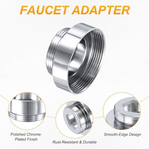 M METERXITY 2-Pack Faucet Adapter, M28 Female to M22 Male, for Kitchen - Image 2
