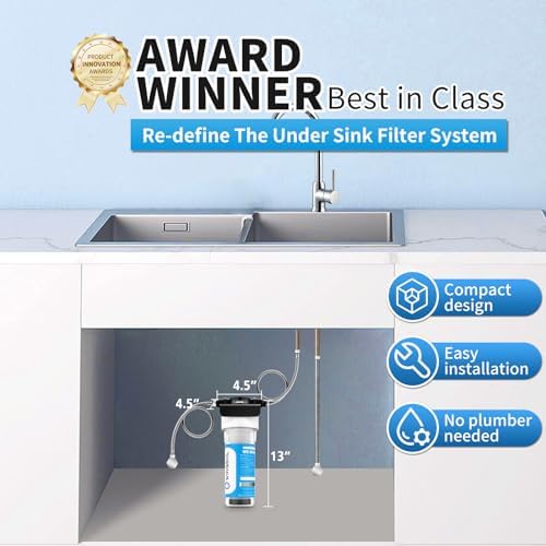 WINGSOL Under Sink Water Filter System, NSF/ANSI 53&42 Certified, 1 Year, Reduces PFAS, PFOA/PFOS, Lead, Chlorine, Heavy Metals, Bad Taste & Odor, Mineral pH+, EZ Change (Advanced) - Image 6