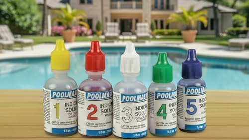 Poolmaster 23227 Replacement Indicator Solutions #1 - #5 For Spa or Swimming Pool Water Testing, Neutral, Small - Image 4