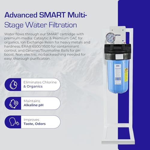 Compact Whole House Water Filter | Metal Removal (2-4 GPM | 1-2 People) - 1-1/2" - Image 4