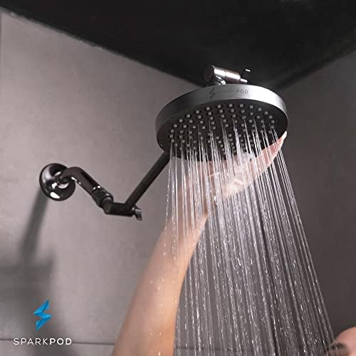 SparkPod Rain Shower Head, 6 Inch Round, Vintage Oil-Rubbed Bronze Finish - Image 6