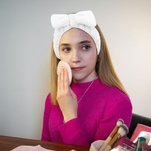 Ondder Spa Headbands Set - 8 Pcs Terry Cloth Cute Hair Bands for Women's Skincare, Makeup and Face Washing - Image 4