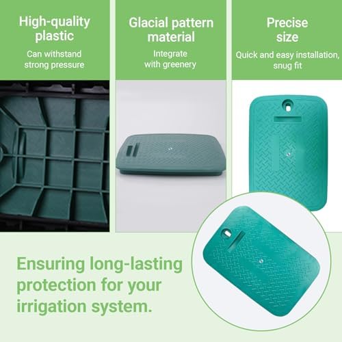 Sprinkler Valve Box Cover - Automatic Irrigation System Replacement Protective Cap for Outdoor Underground Watering, 21" W x 14" H, 1 Pc (Square 14" x 21") - Image 3