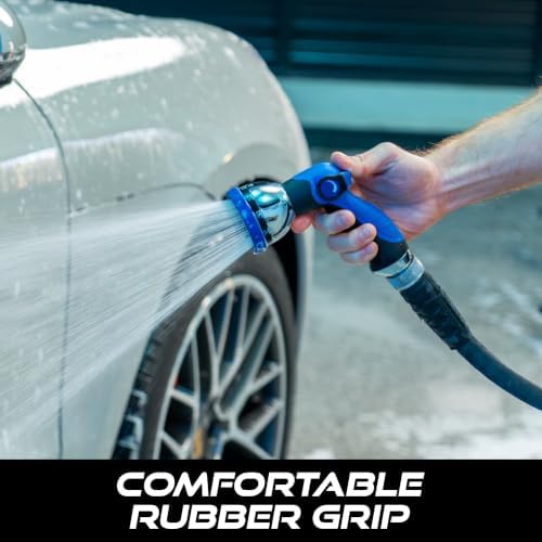 VIKING Hose Nozzle, 10 Spray Patterns, Thumb Control for Cars and Homes - Image 2