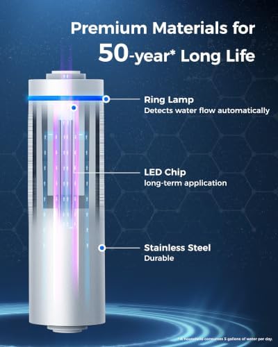 Waterdrop LED UV Water Filter for Under Sink Water Filter System - Image 3