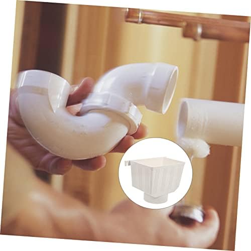 White PVC Downspout Adapter for Rainwater Collection, Easy Install - Image 3