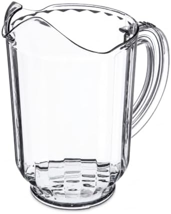 Carlisle FoodService Products 554607 Restaurant-Style SAN Plastic Pitcher, 60 oz, Clear by CarlisleFoodServiceProducts