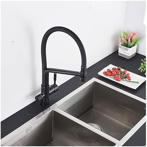 Black Water Filter Kitchen Faucet Hot and Cold Mixing Faucet 4 Colors Pure Water Faucet Kitchen Filter Faucet Water Purifier Faucet(Black Color) - Image 5