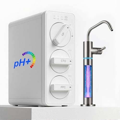 LCF 0.01μm Ultra-Filtration Under Sink Water Filter System with UV-C by LCF