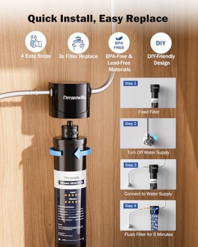 Dreamwills DS15 Under Sink Water Filter System, 16000 Gallons, 2 Years - Image 3