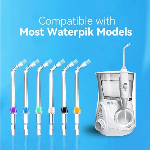 Replacement Tips for Waterpik Water Flosser, Plaque Seeker Replacement Tips Compatible with Waterpik Water Flossers, Plaque Remove Brisles Tips(6-Pack) - Image 4