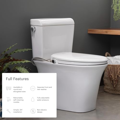 Brondell Swash Seat 101 Non-Electric Bidet for Round Toilet Seats and Horizon O2+ Air Purifier Bundle - Image 6
