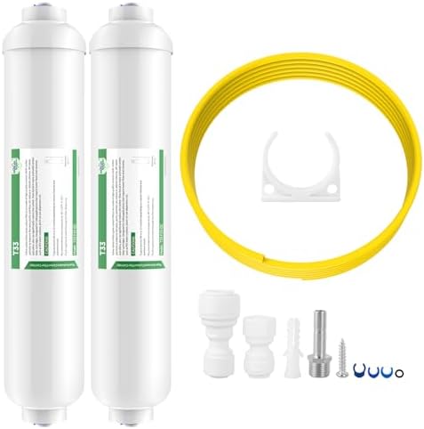 Membrane Solutions Inline Water Filter Kit for Refrigerator and Ice Maker by MembraneSolutions