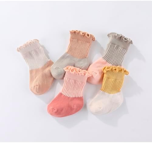 MAMIMAKA Newborn Baby Boy Girl Caps Mittens Socks Set Cotton Baby Essentials Accessories (Hats+Gloves+Socks) - Image 6
